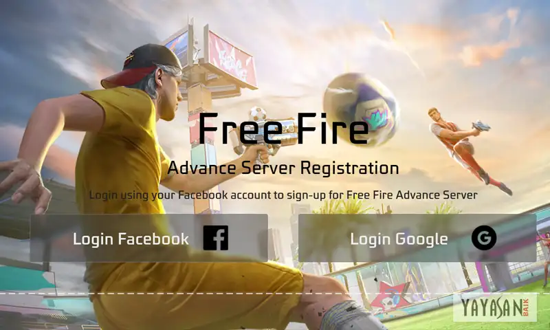 cara login di Free Fire Advance Server